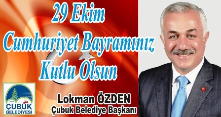 Başkan Özden 29 Ekim Cumhuriyet Bayramını Kutladı