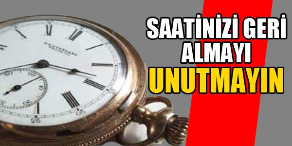 Saatler ile Birlikte Mesaide Geri Alındı