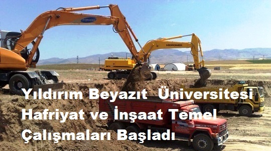 Üniversite Kampusunda Hafriyat Başladı